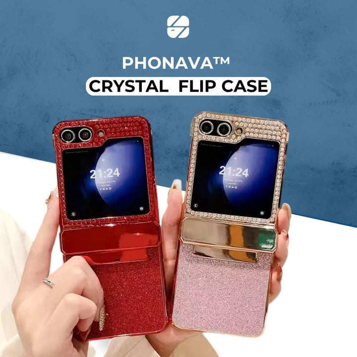 The New Phonava™ Crystal Flip Case